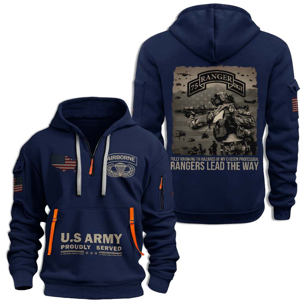 75th Ranger Regiment Quarter Zip Hoodie