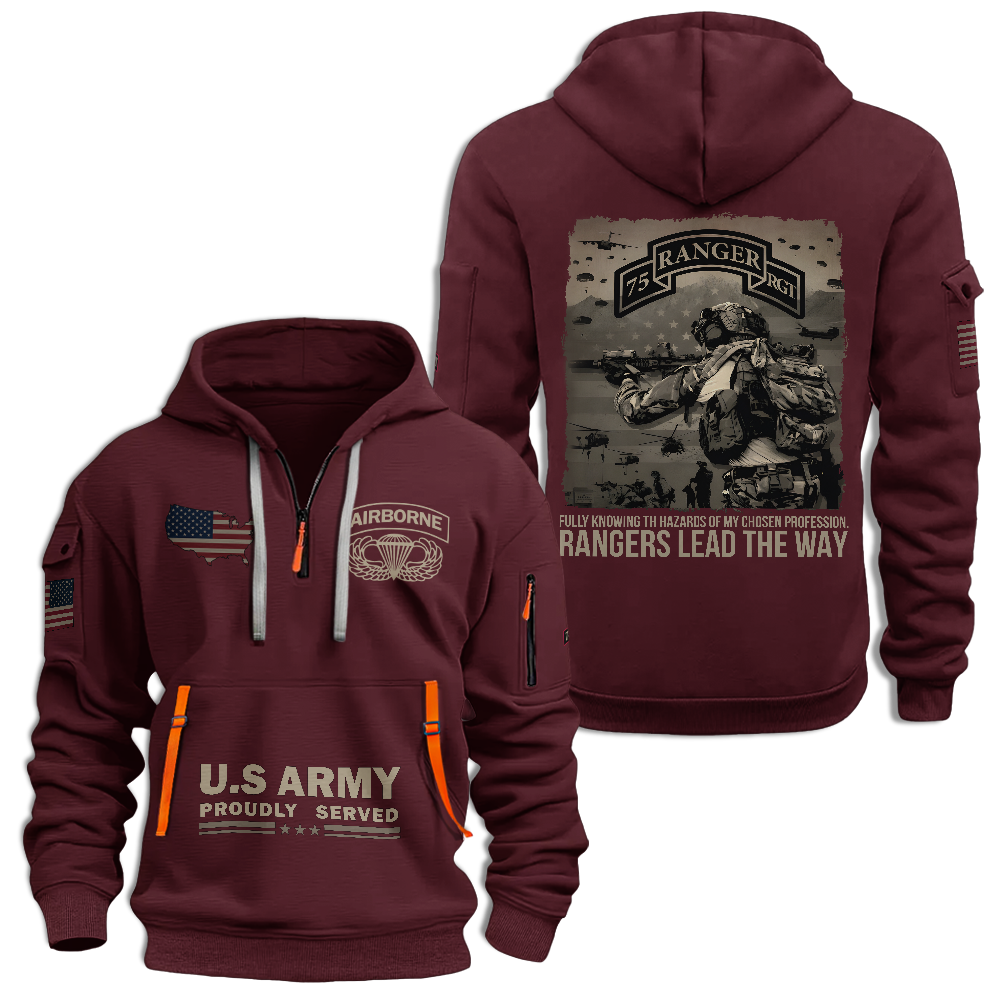 75th Ranger Regiment Quarter Zip Hoodie