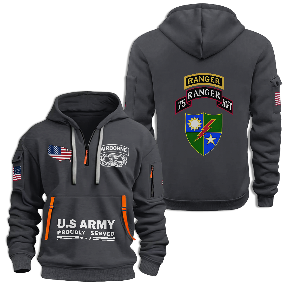 75th Ranger Regiment Quarter Zip Hoodie