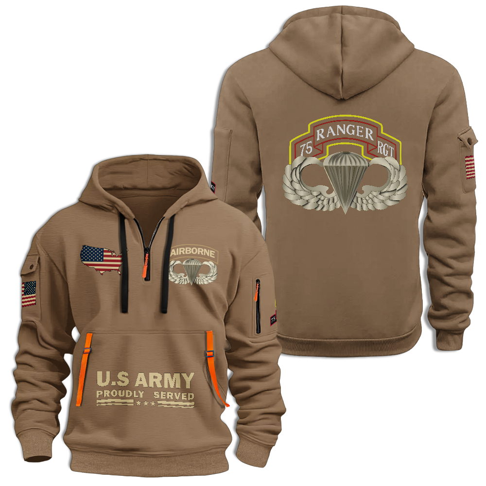 75th Ranger Regiment Quarter Zip Hoodie