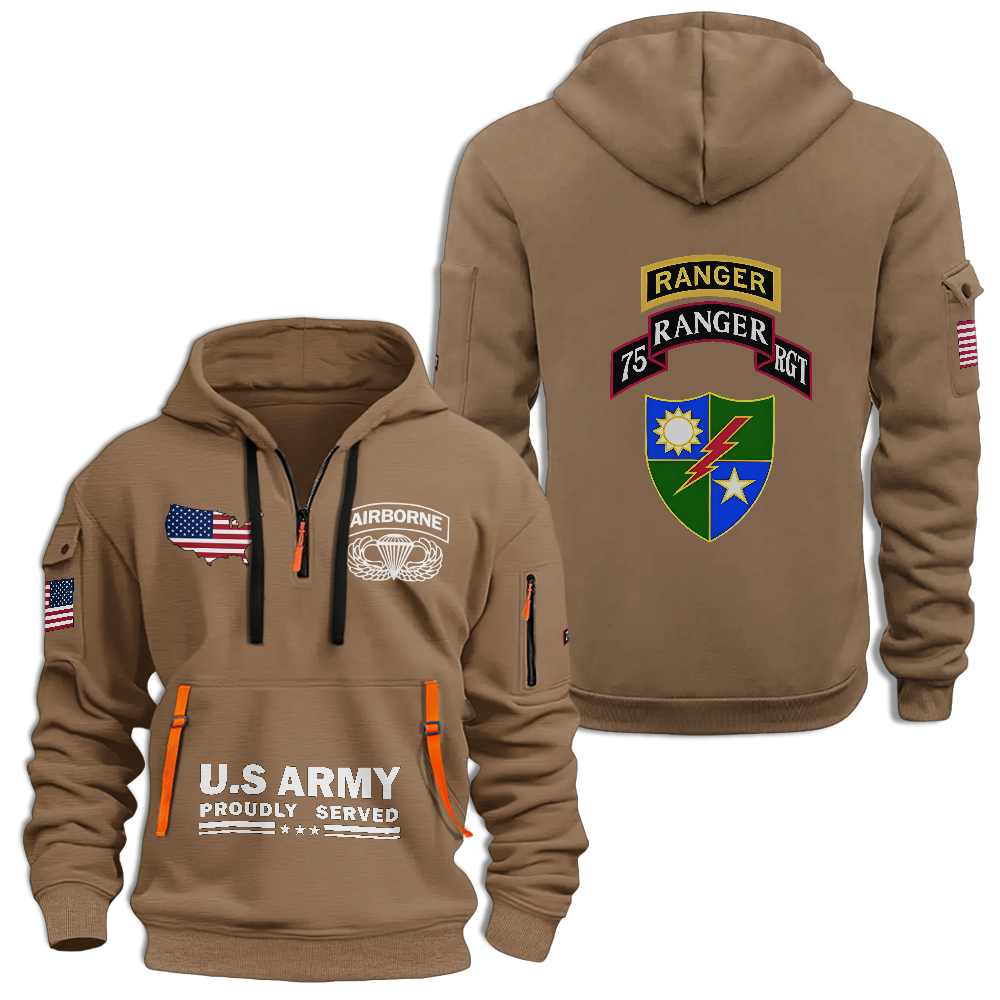 75th Ranger Regiment Quarter Zip Hoodie