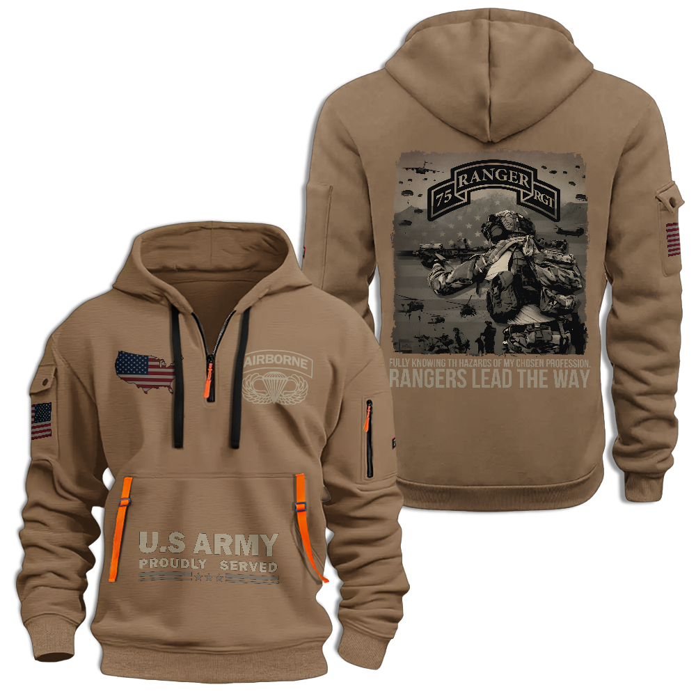 75th Ranger Regiment Quarter Zip Hoodie