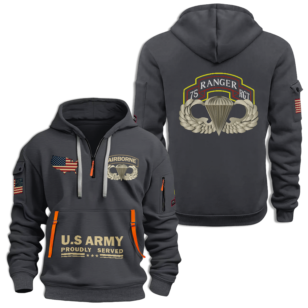 75th Ranger Regiment Quarter Zip Hoodie