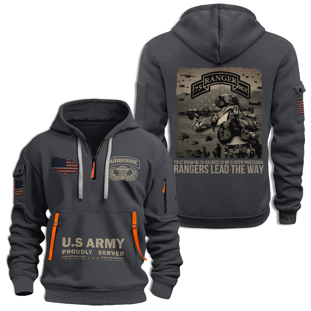 75th Ranger Regiment Quarter Zip Hoodie