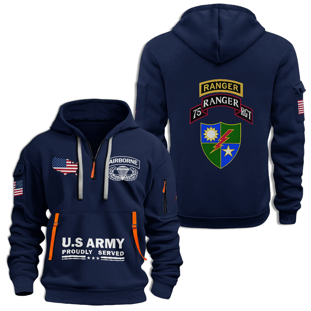 75th Ranger Regiment Quarter Zip Hoodie