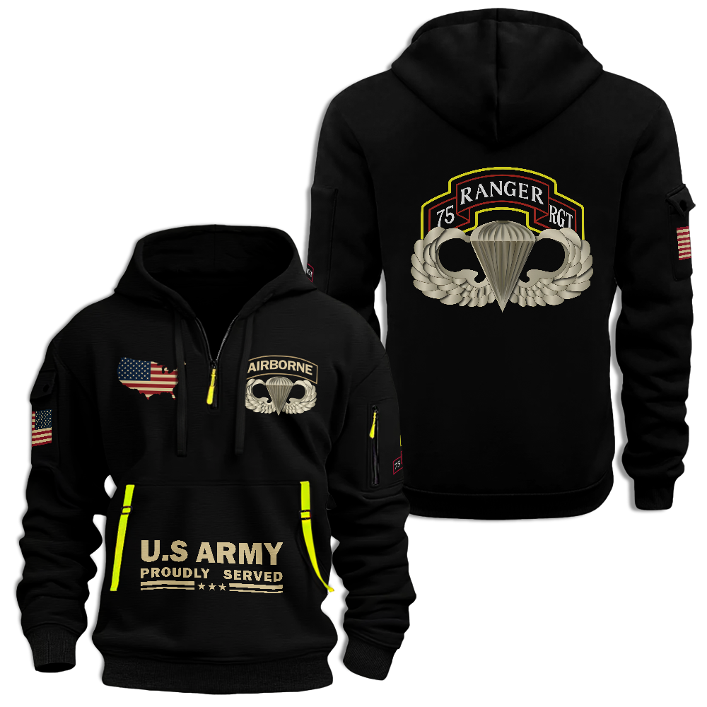 75th Ranger Regiment Quarter Zip Hoodie