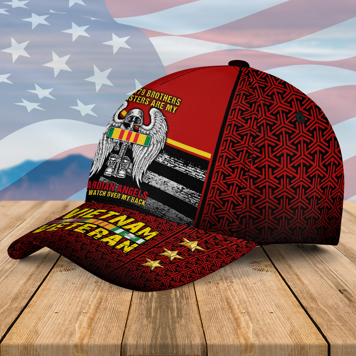 Vietnam Veteran The 58,479 Brothers and Sisters Are My Guardian Angels  Hat Cap