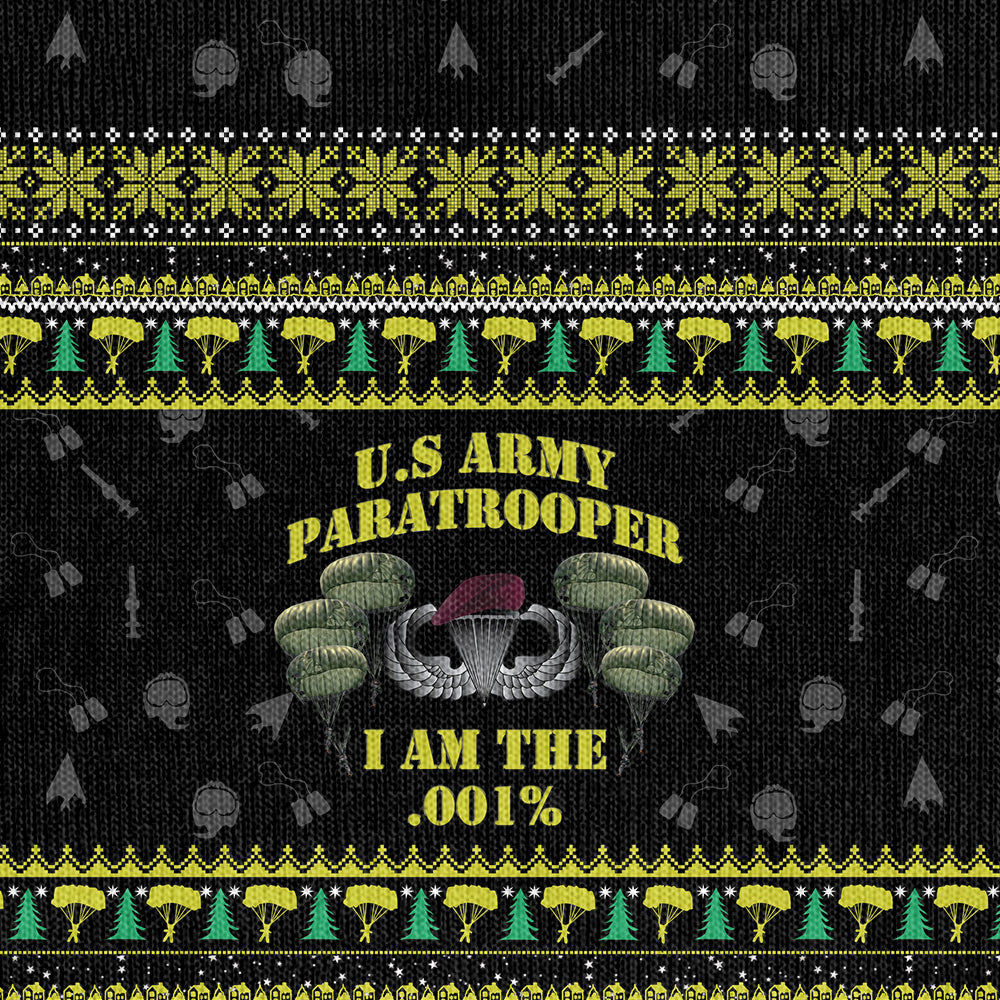 U.S Army Paratrooper I'm the .001% Knitted Sweatshirt