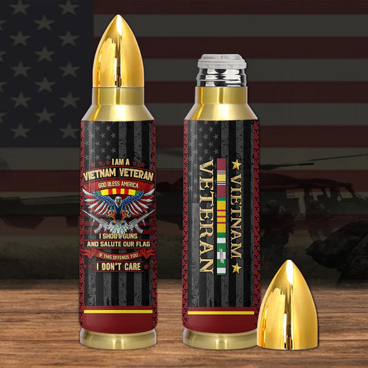 I Am A Vietnam Veteran God Bless America Bullet Tumbler