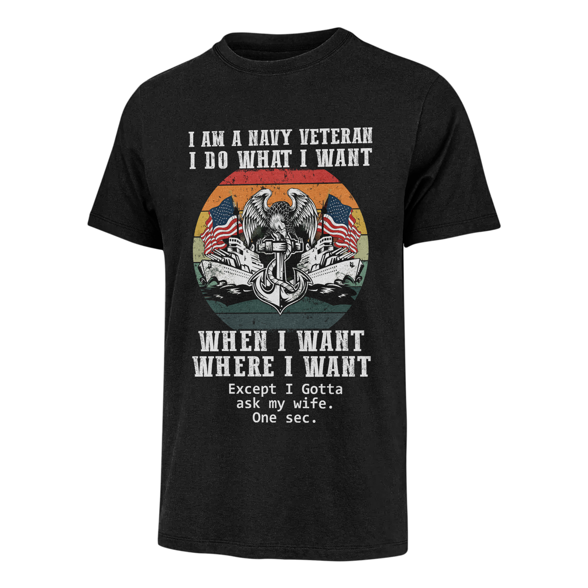 Navy Veteran Do What I Want Classic T-Shirt