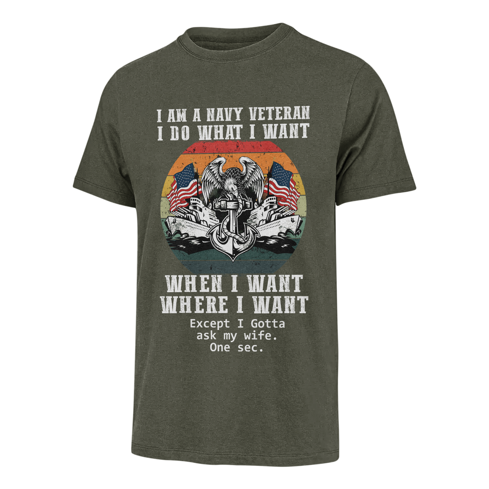 Navy Veteran Do What I Want Classic T-Shirt