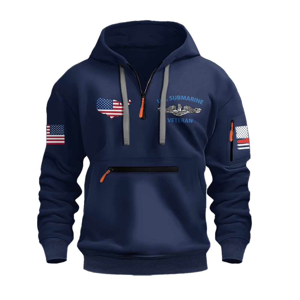 Navy Submarines Some Ships Are Designed To Sink Zipper Pouch Quarter-Zip Hoodie