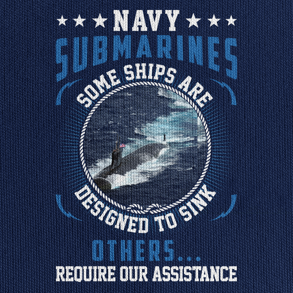 Navy Submarines Some Ships Are Designed To Sink Zipper Pouch Quarter-Zip Hoodie