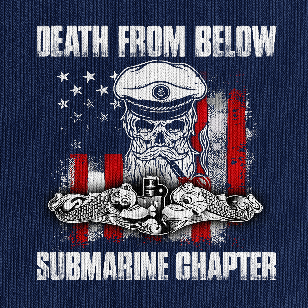 Death From Below Submarine Chapter Zipper Pouch Quarter-Zip Hoodie