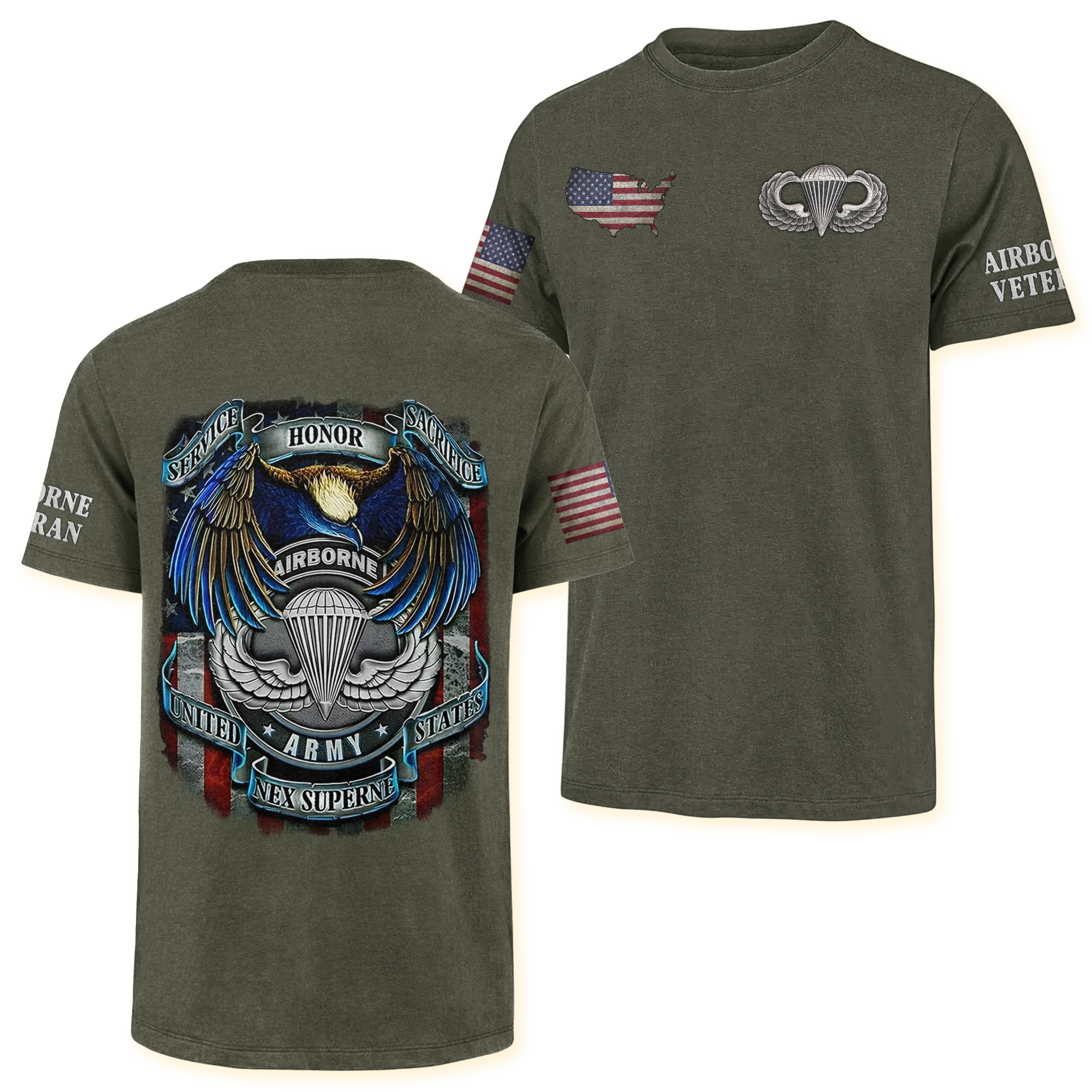 Airborne Honor Service Sacrifice Classic Tee