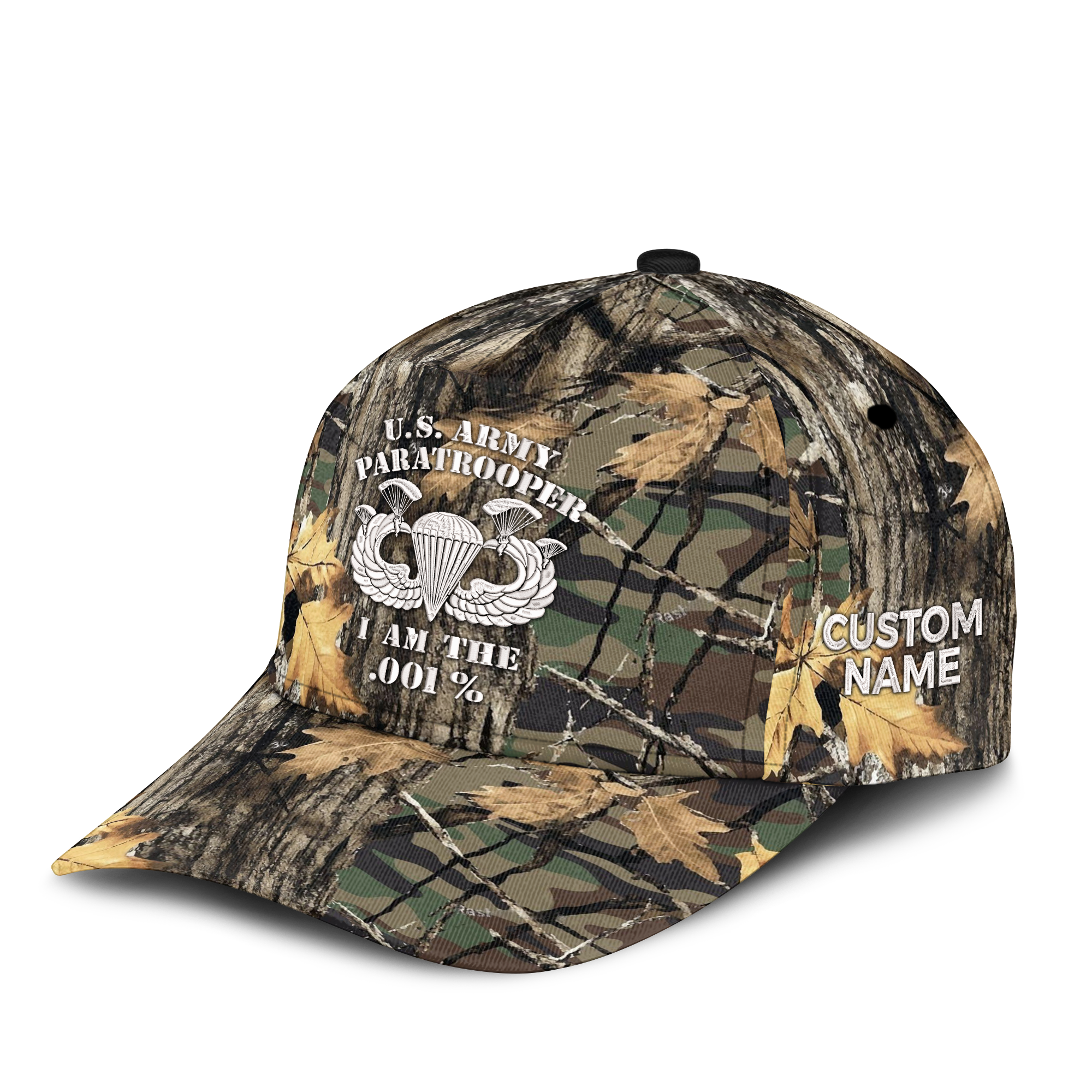 Army Paratroopers I AM .001% Embroidered & Printed Cap