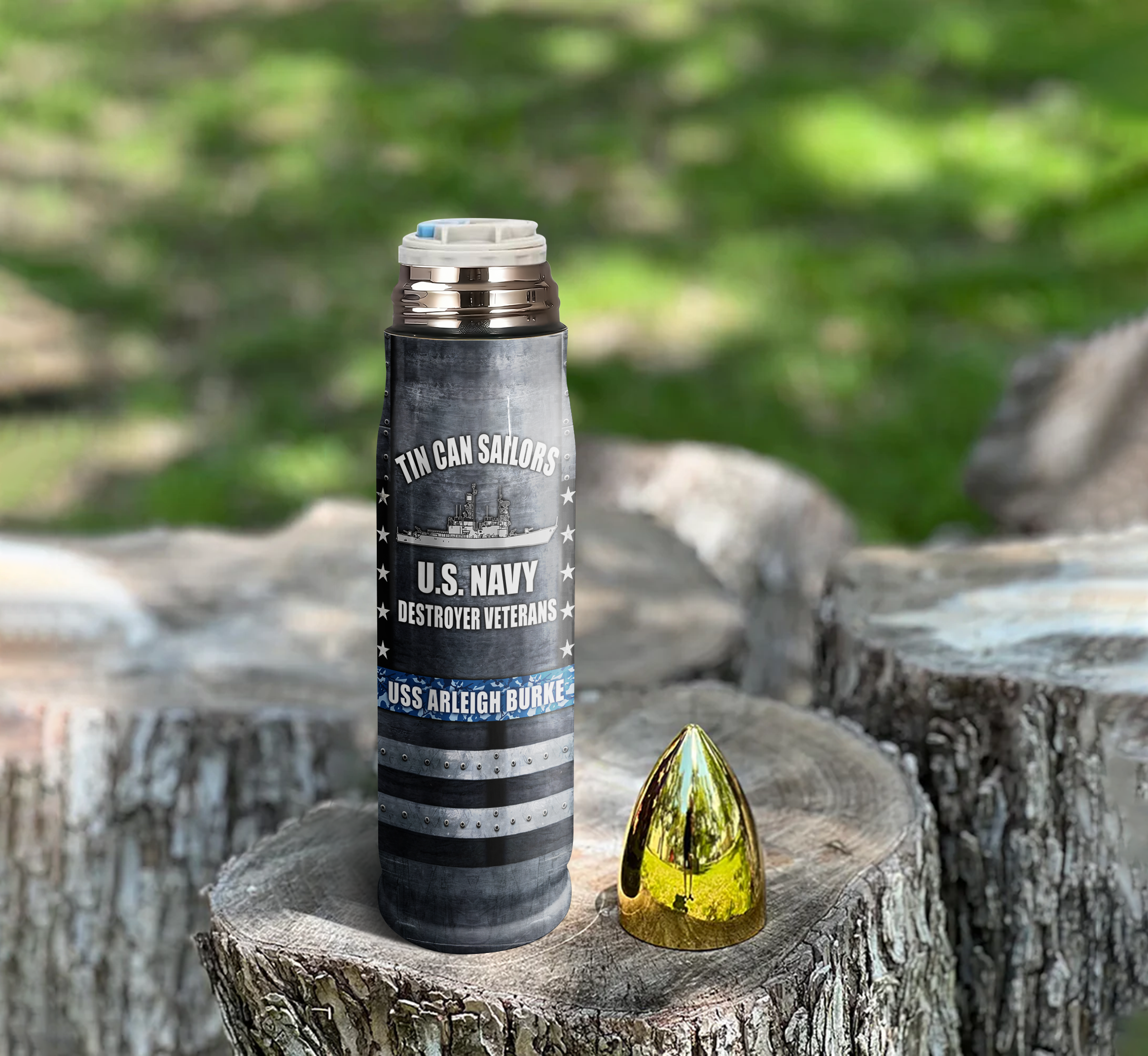 Personalizable Tin Can Sailors Bullet Tumbler