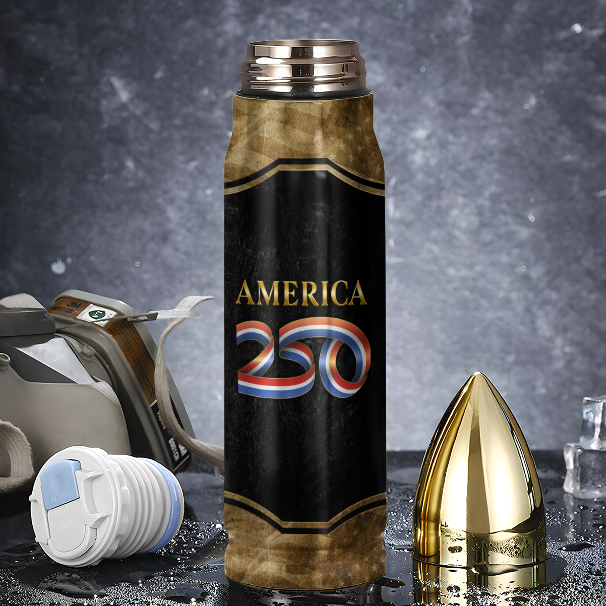 Personalizable America 250 Years Bullet Tumbler