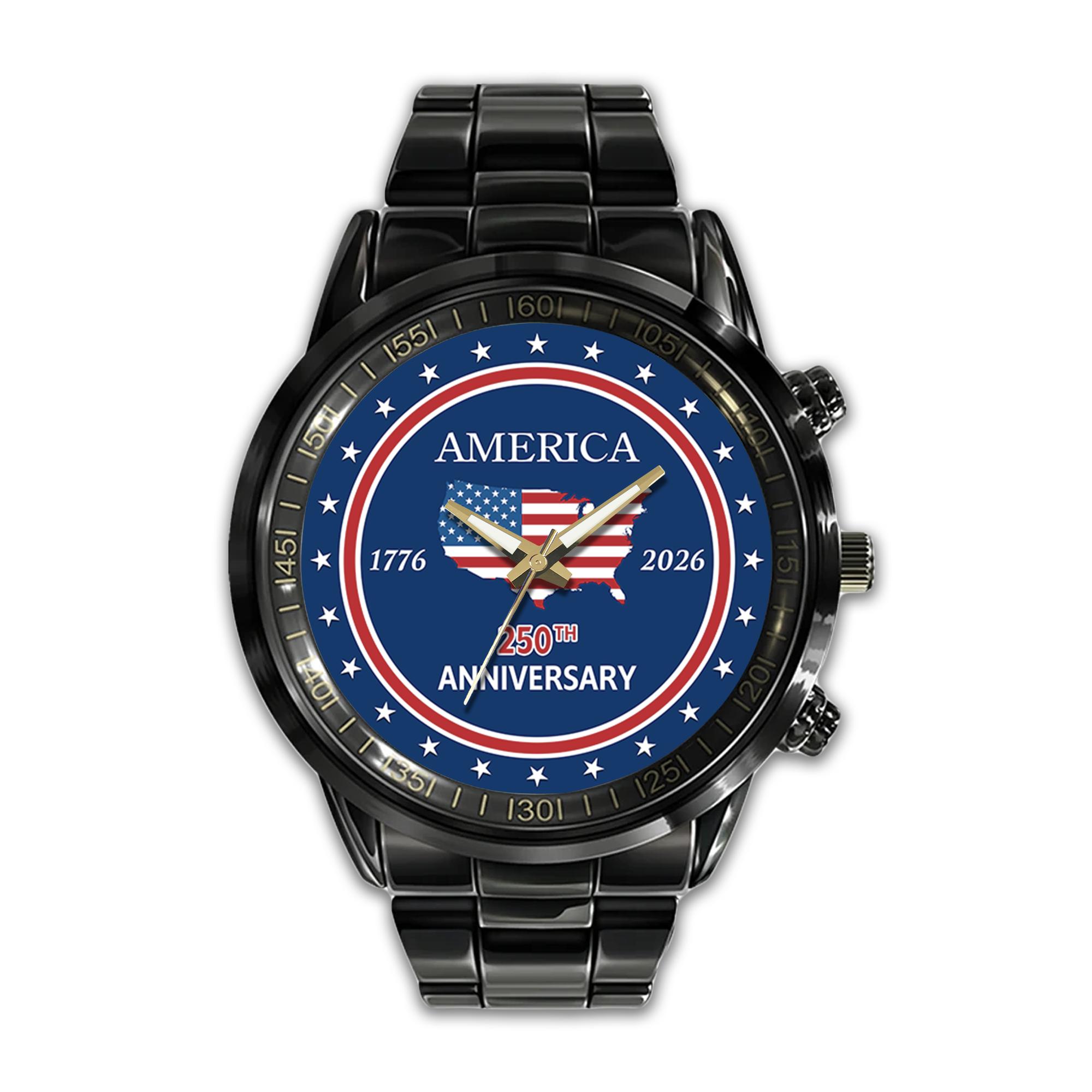 America 250 Years of Freedom Stainless Steel Watch