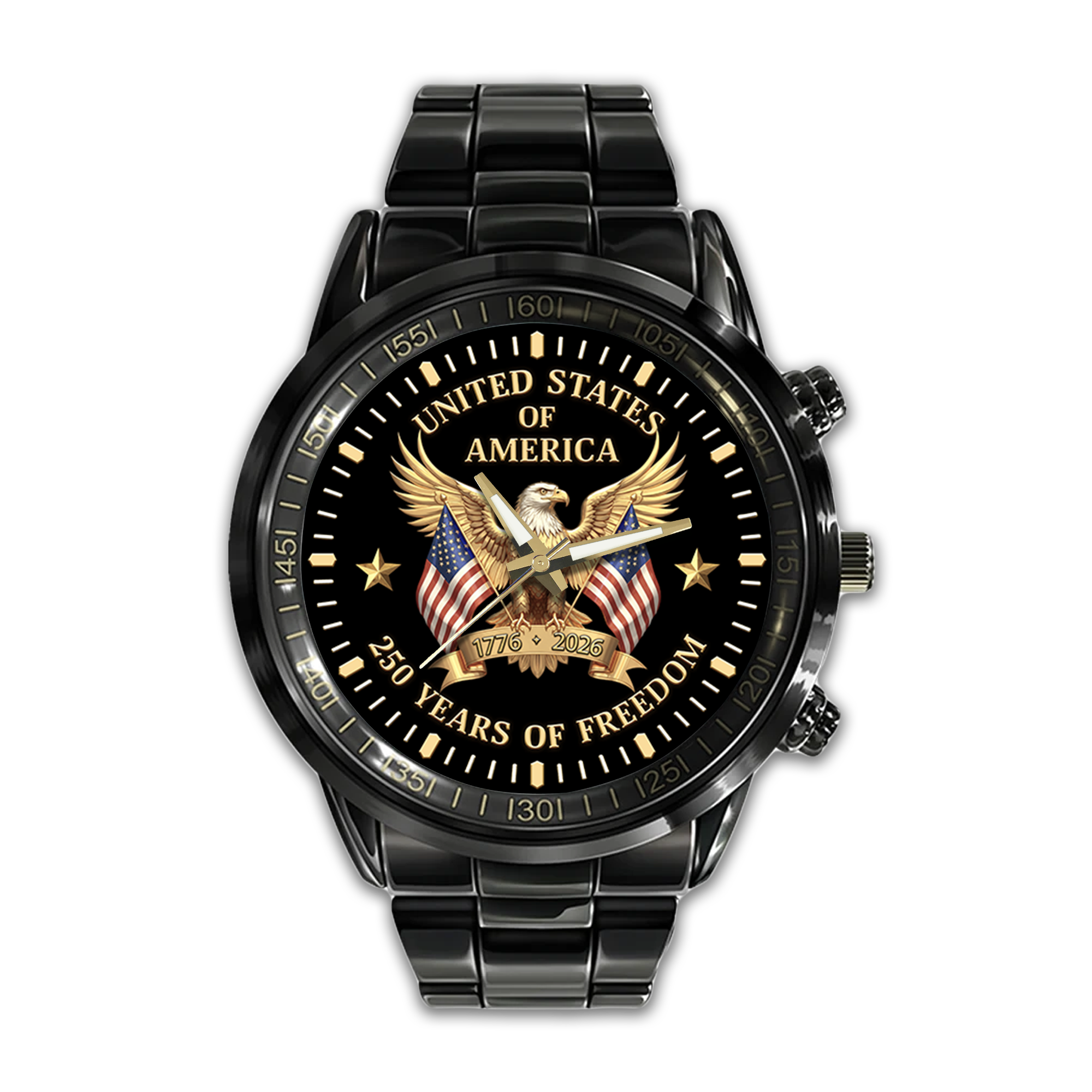 America 250 Years of Freedom Stainless Steel Watch
