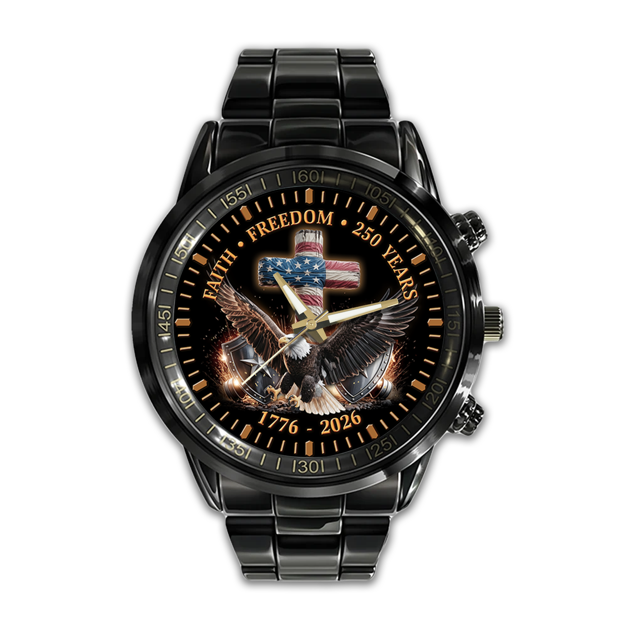 America 250 Years of Freedom Stainless Steel Watch