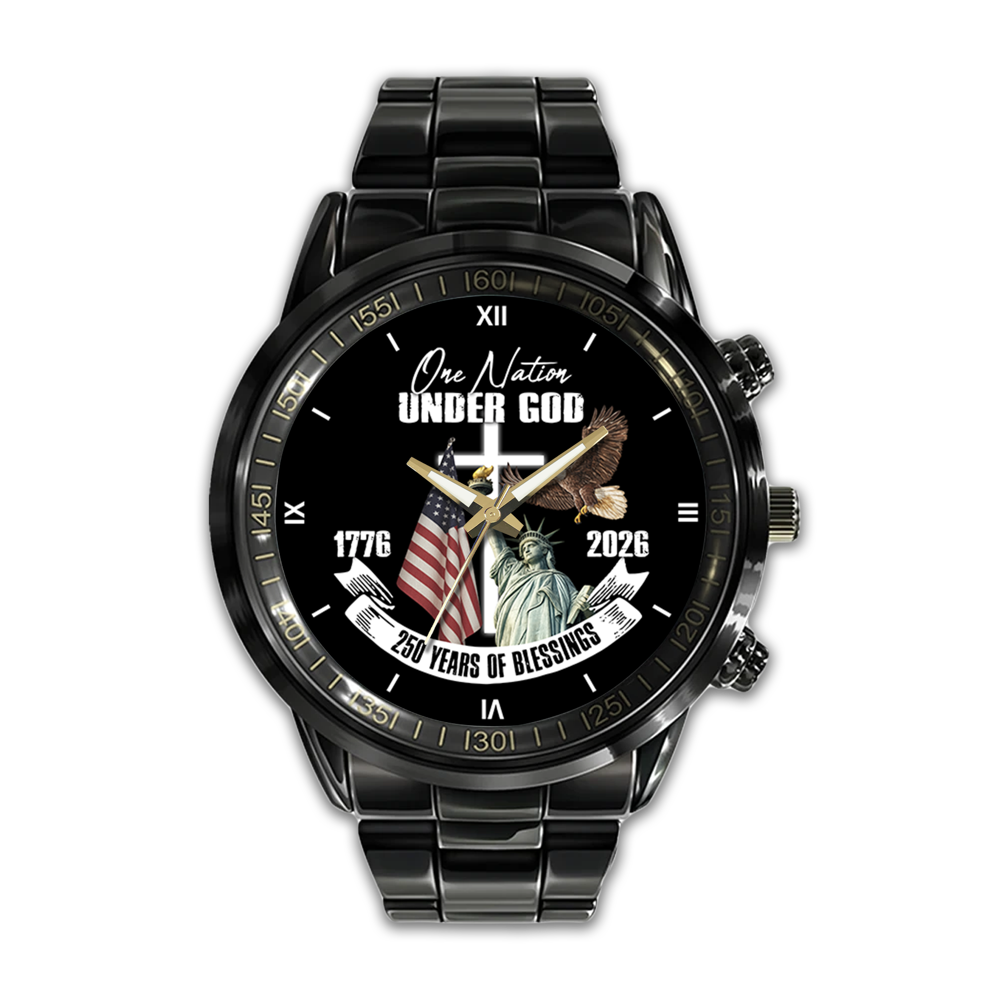 America 250 Years of Freedom Stainless Steel Watch