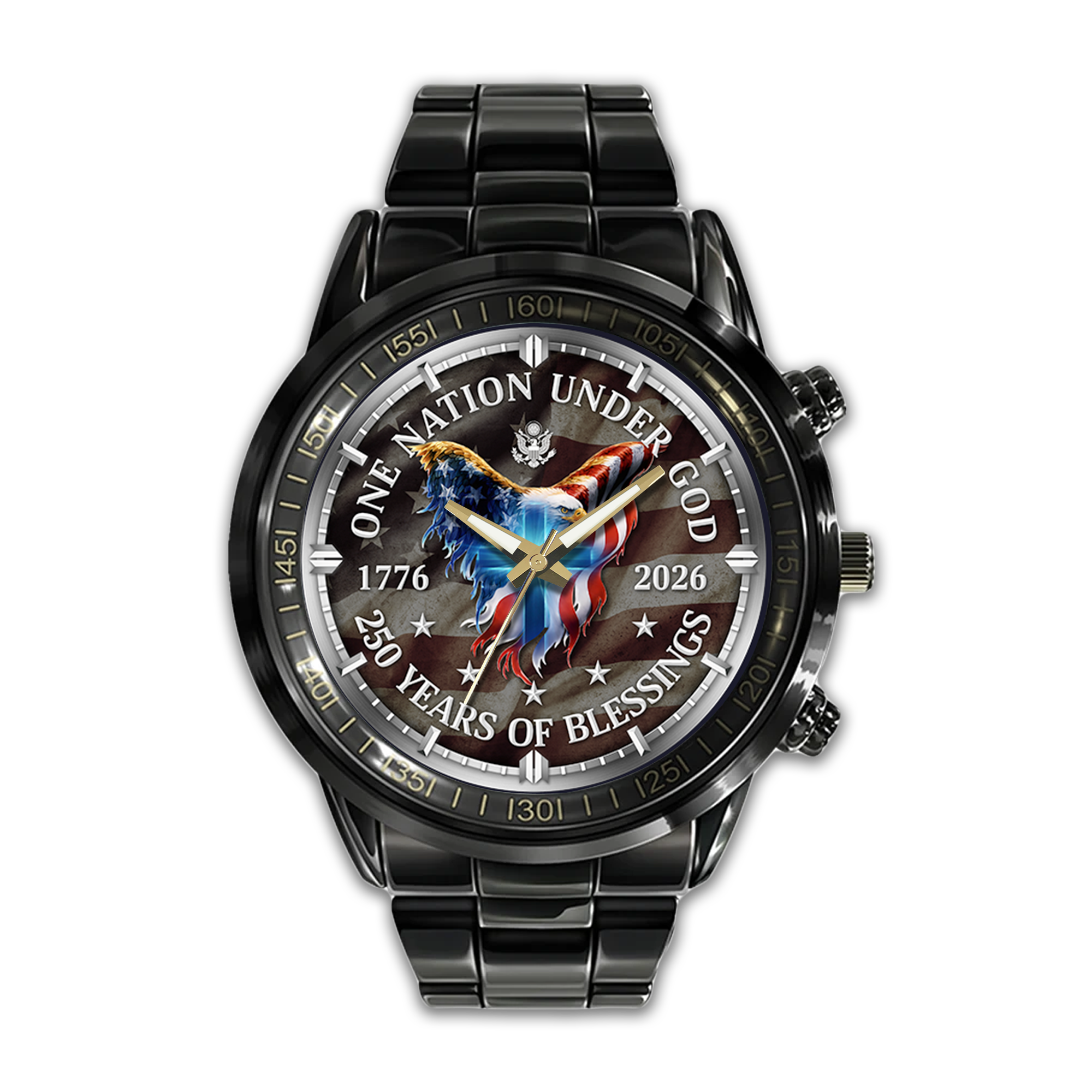 America 250 Years of Freedom Stainless Steel Watch