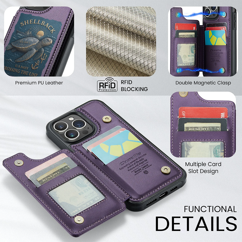 Personalizable Shellback Ancient Order Of The Deep Wallet Phone Case