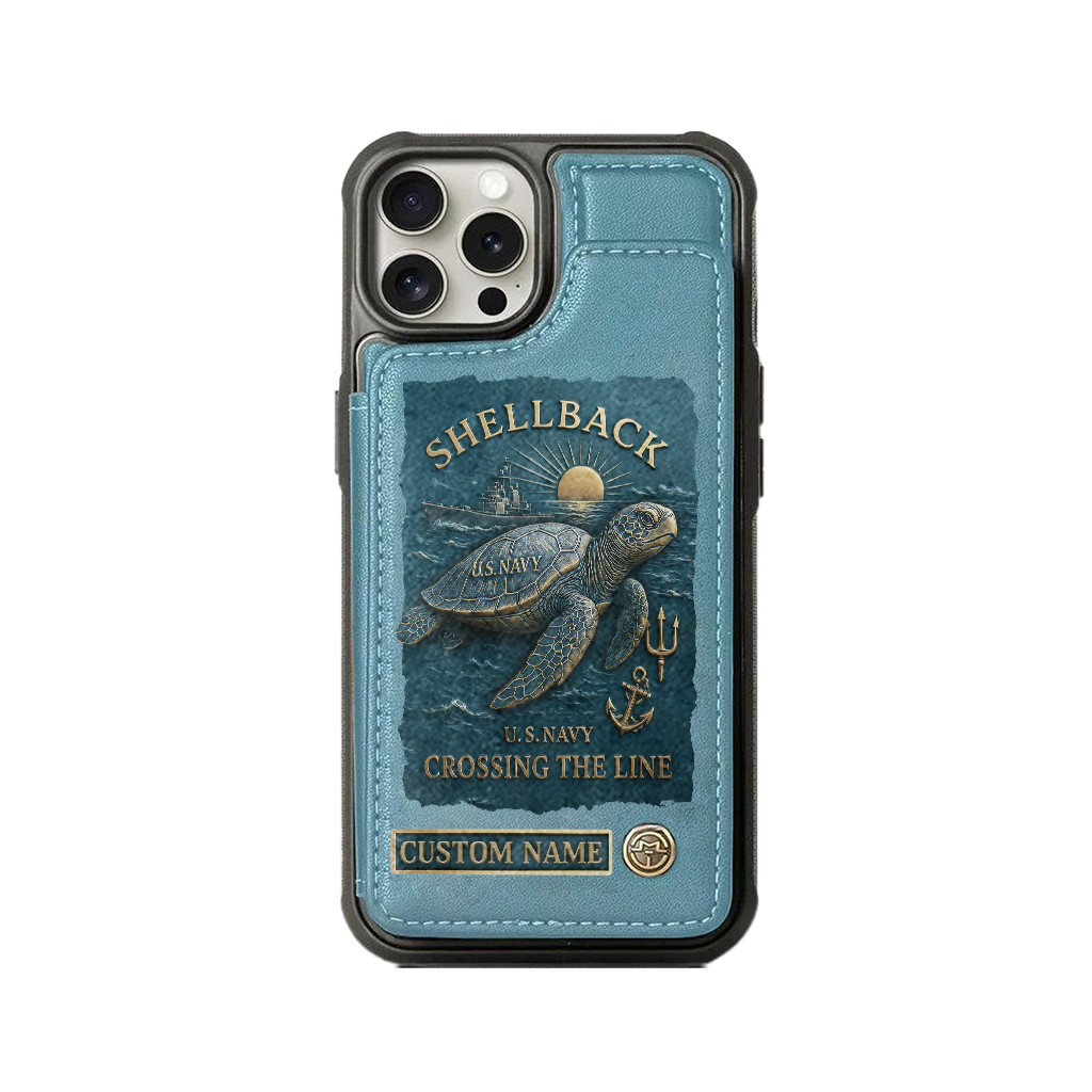 Personalizable Shellback Ancient Order Of The Deep Wallet Phone Case
