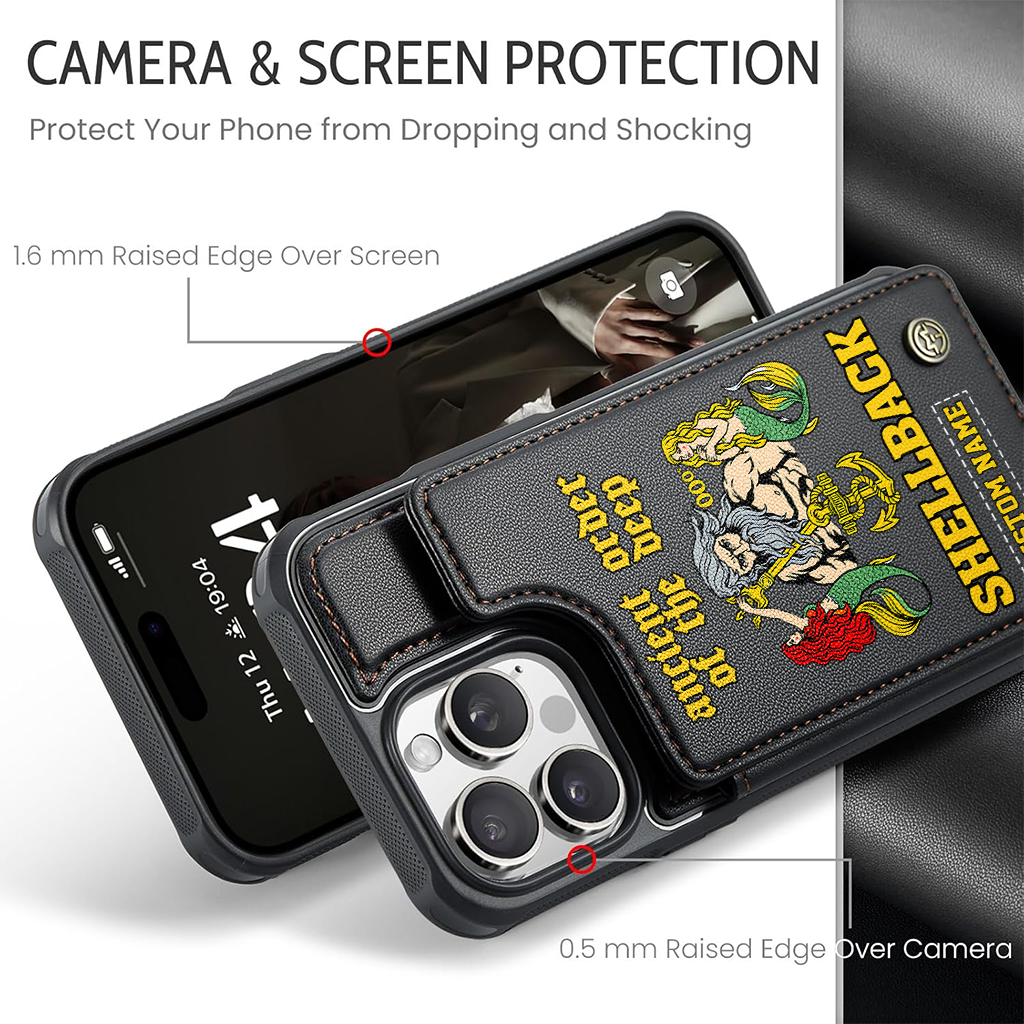 Personalizable Shellback Ancient Order Of The Deep Wallet Phone Case