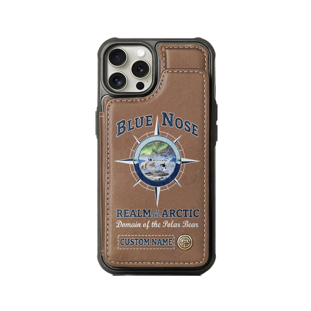 Personalizable Blue Nose Realm Of The Arctic Wallet Phone Case