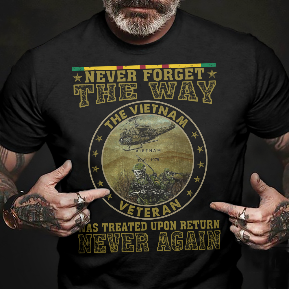 Never Forget the Way The Vietnam Veteran Was Treated Classic T-Shirt