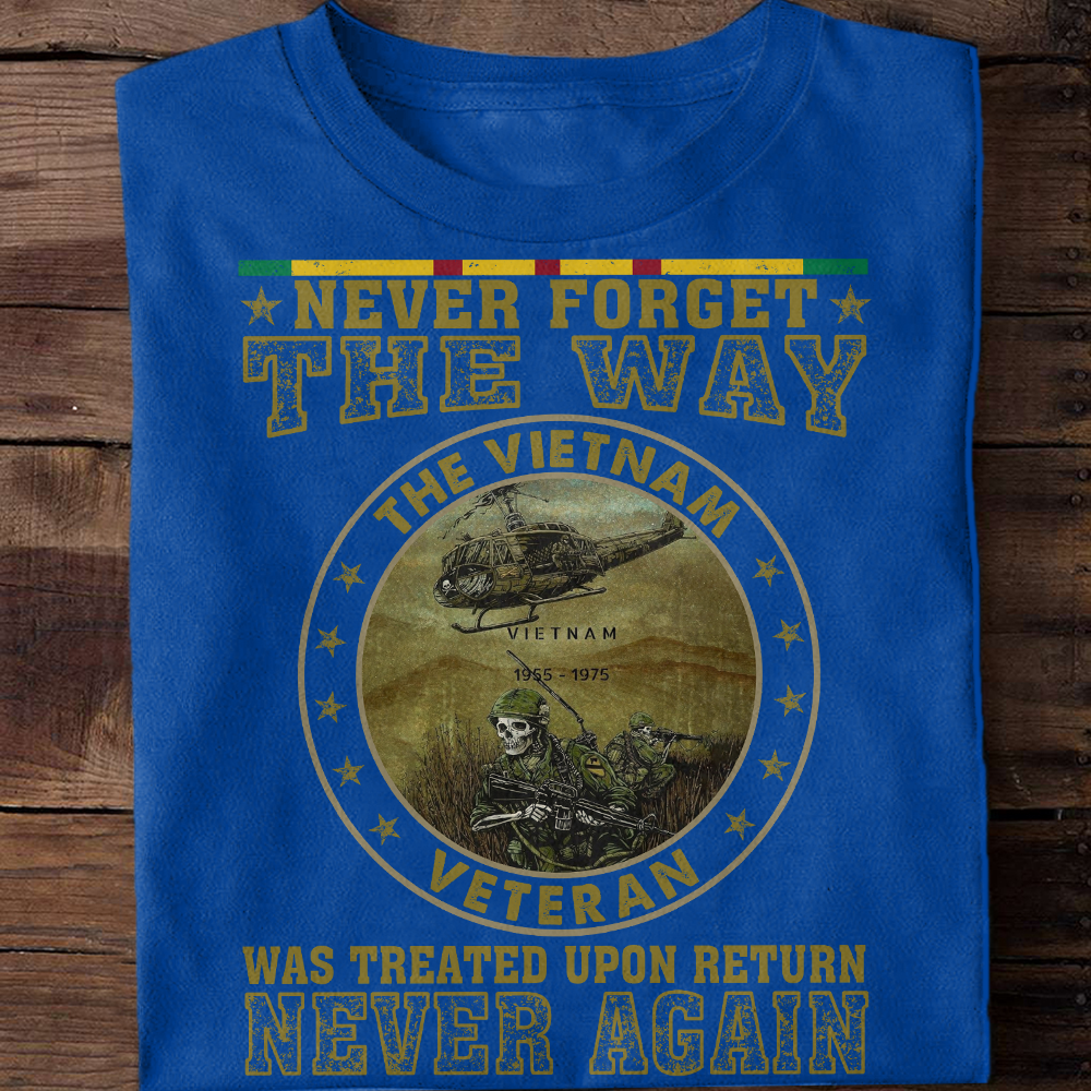 Never Forget the Way The Vietnam Veteran Was Treated Classic T-Shirt