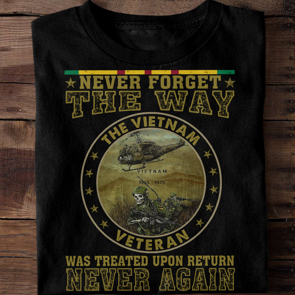 Never Forget the Way The Vietnam Veteran Was Treated Classic T-Shirt