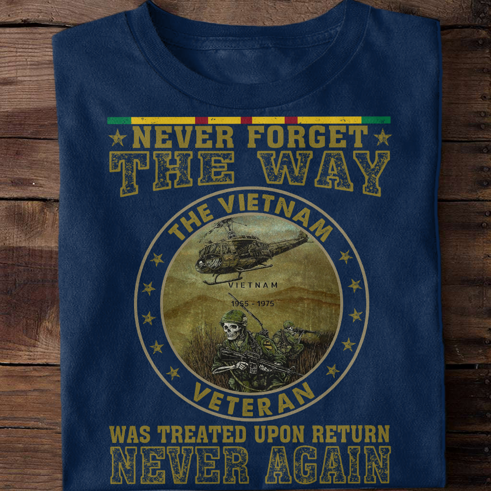 Never Forget the Way The Vietnam Veteran Was Treated Classic T-Shirt