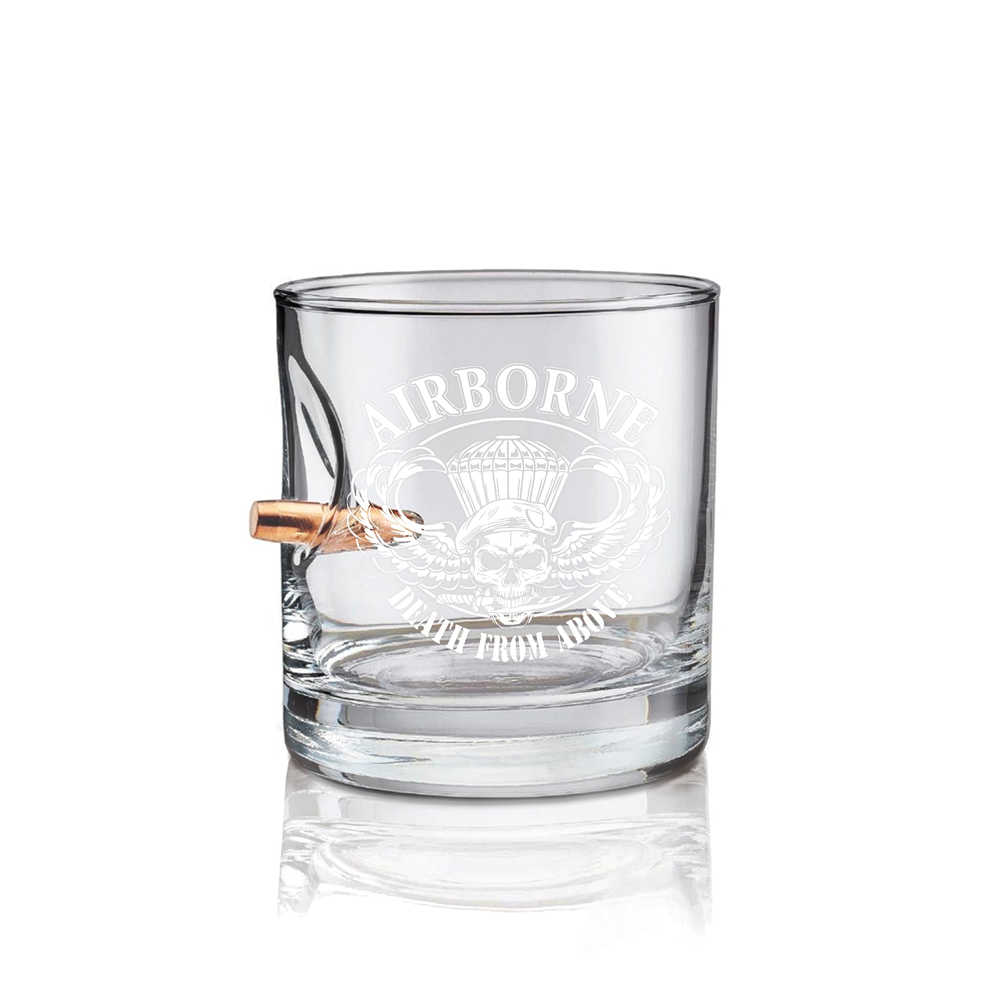 Airborne Death From Above Bullet Whiskey Glass