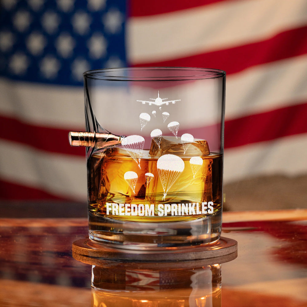 Airborne Freedom Sprinkles Bullet Whiskey Glass
