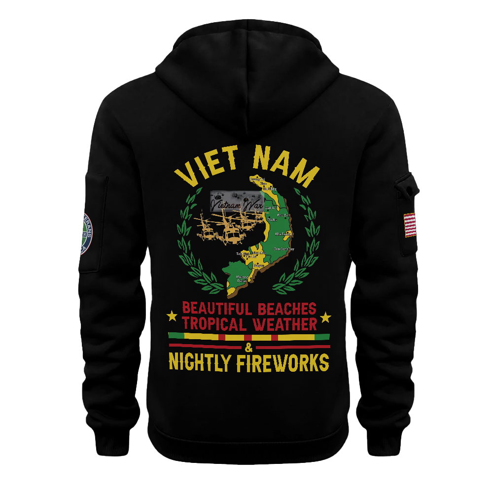 Vietnam Beautiful Beaches Quarter Zip Hoodie