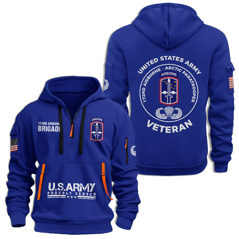 172nd Airborne Brigade Quarter Zip Hoodie