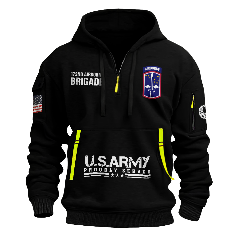 172nd Airborne Brigade Quarter Zip Hoodie