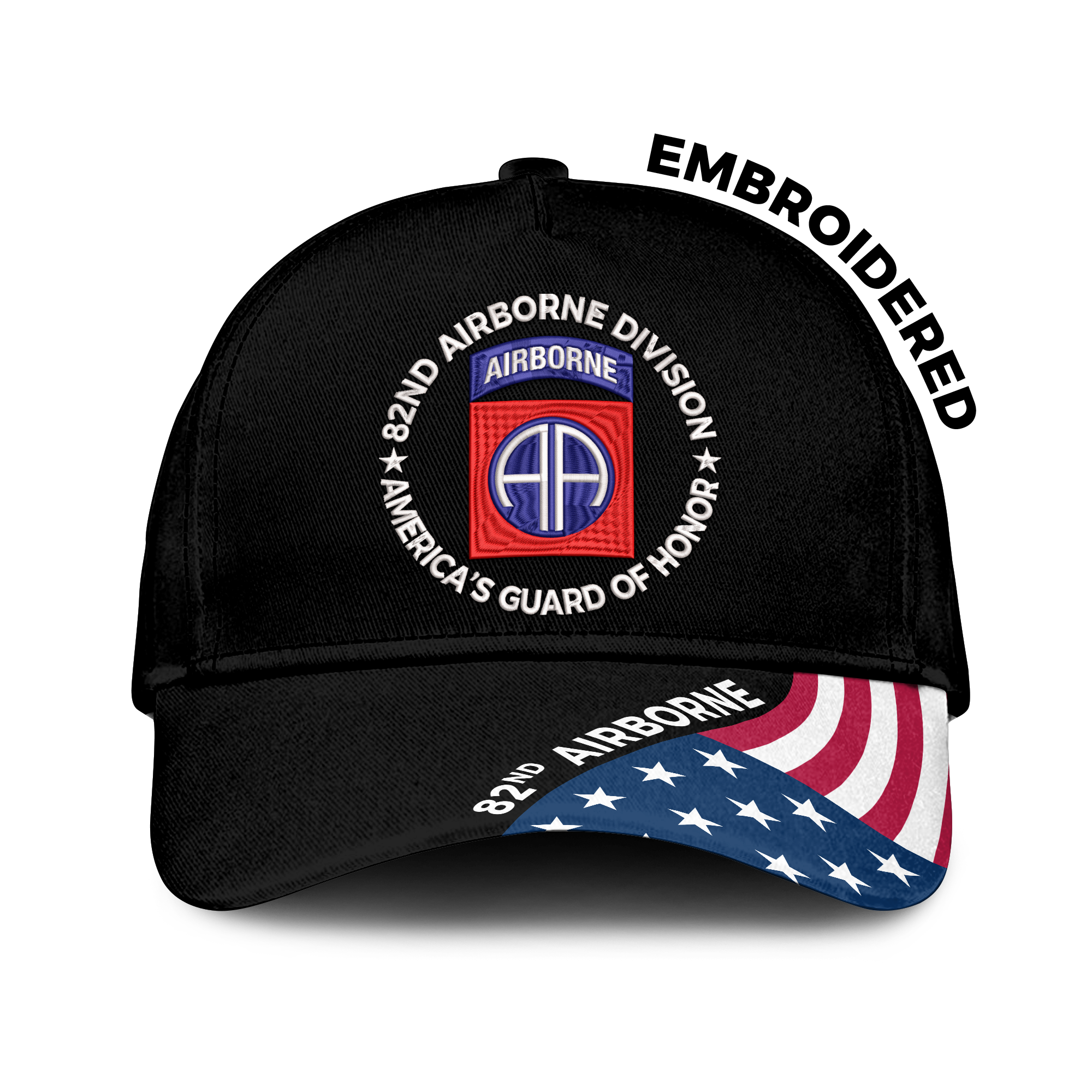 82nd Airborne Division Embroidered & Printed Cap