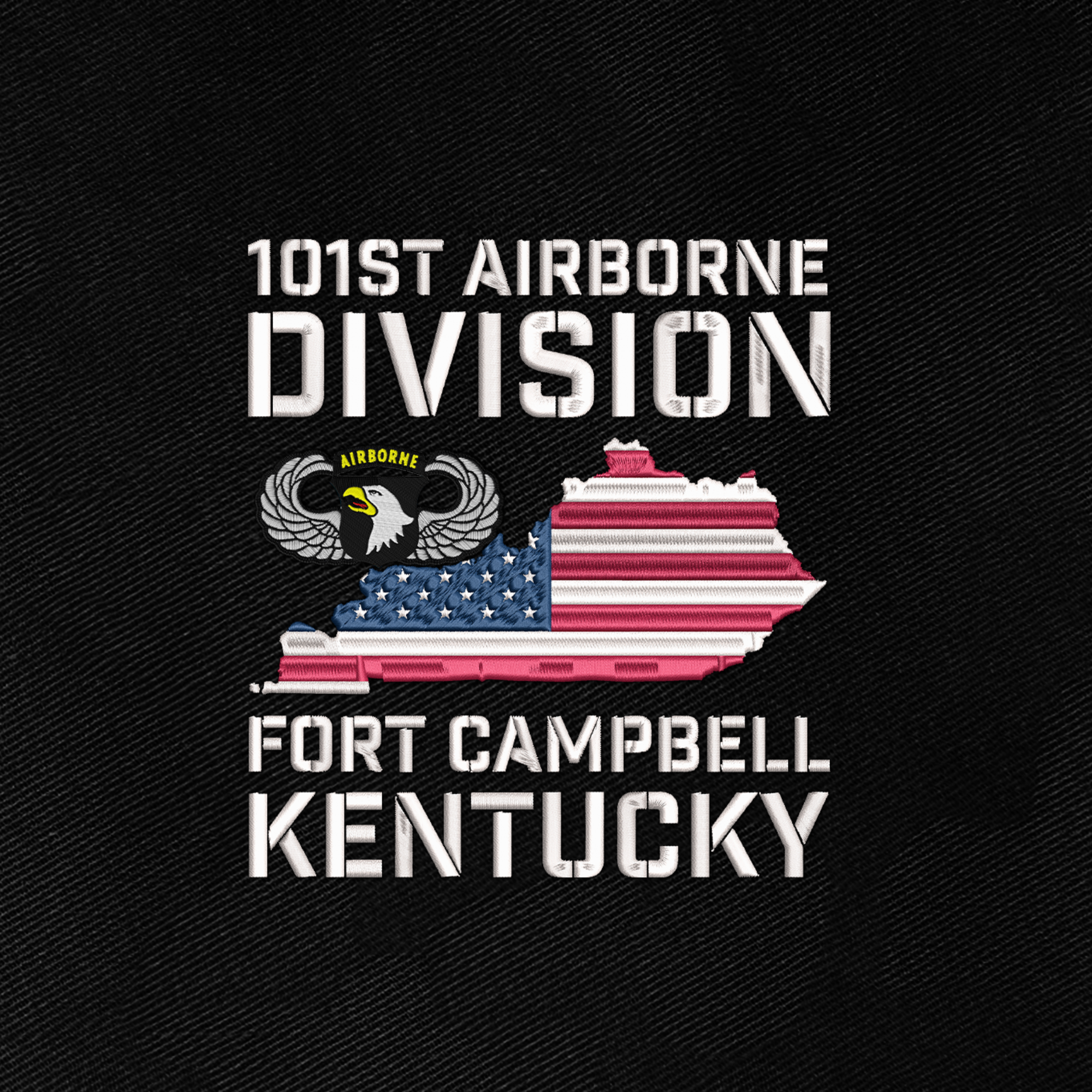 101st Airborne Division Fort Campbell Embroidered & Printed Cap