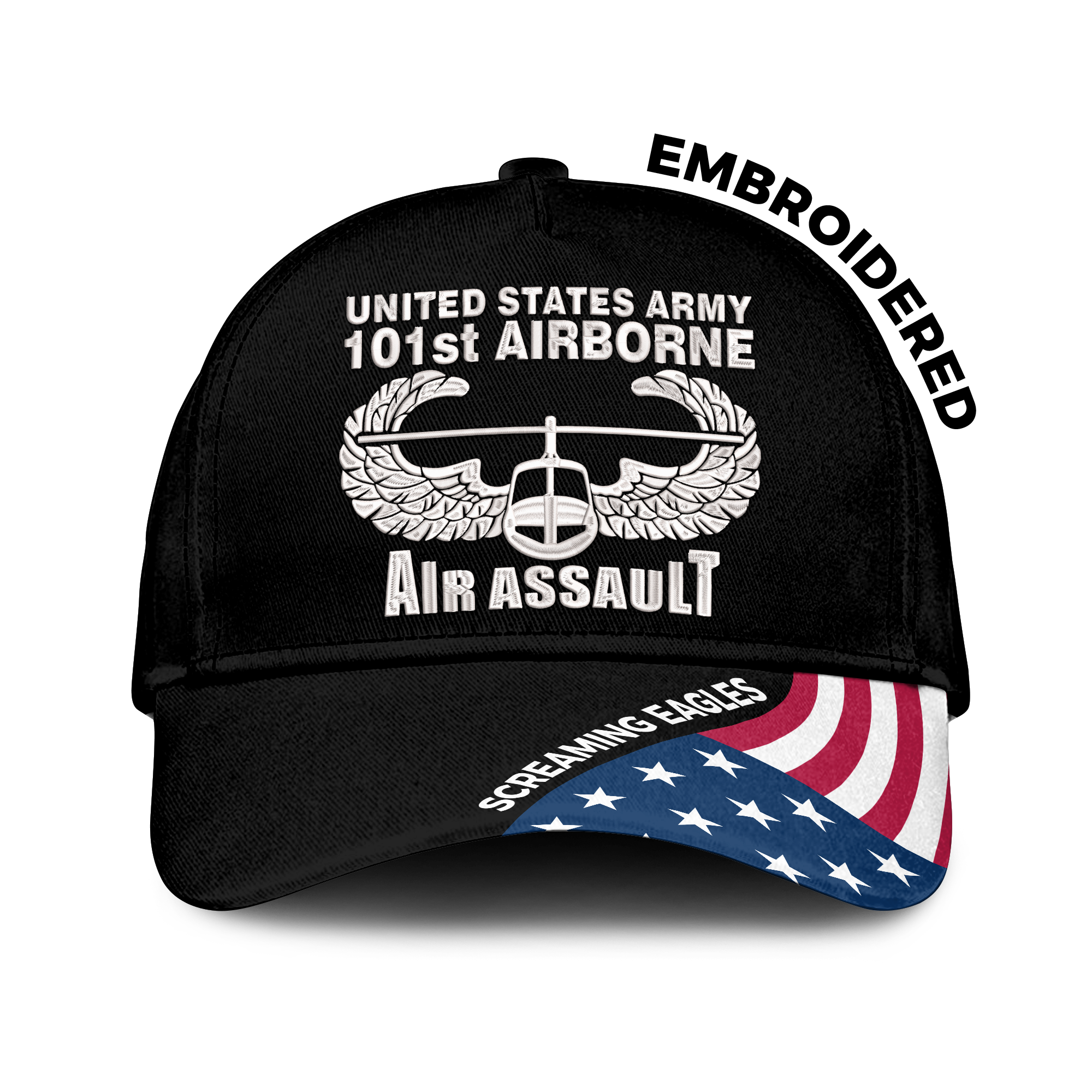 101st Airborne Air Assault Embroidered & Printed Cap