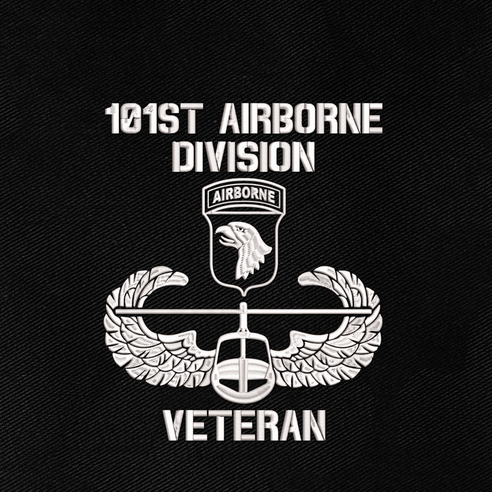 101st Airborne Division Veteran Embroidered & Printed Cap