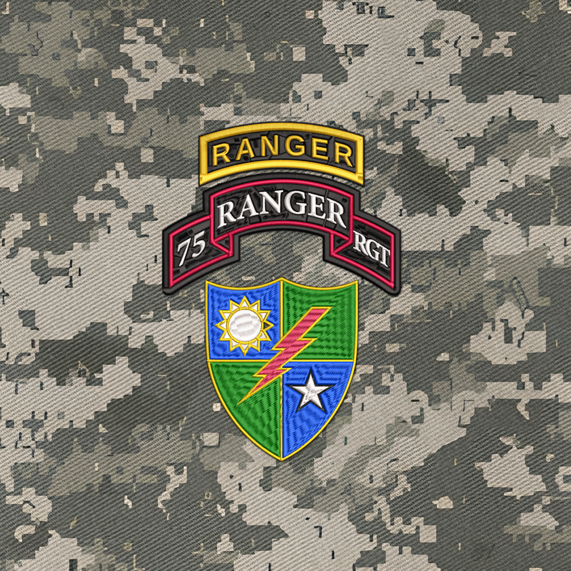 75th Ranger RGT Rangers Lead The Way Embroidered & Printed Cap