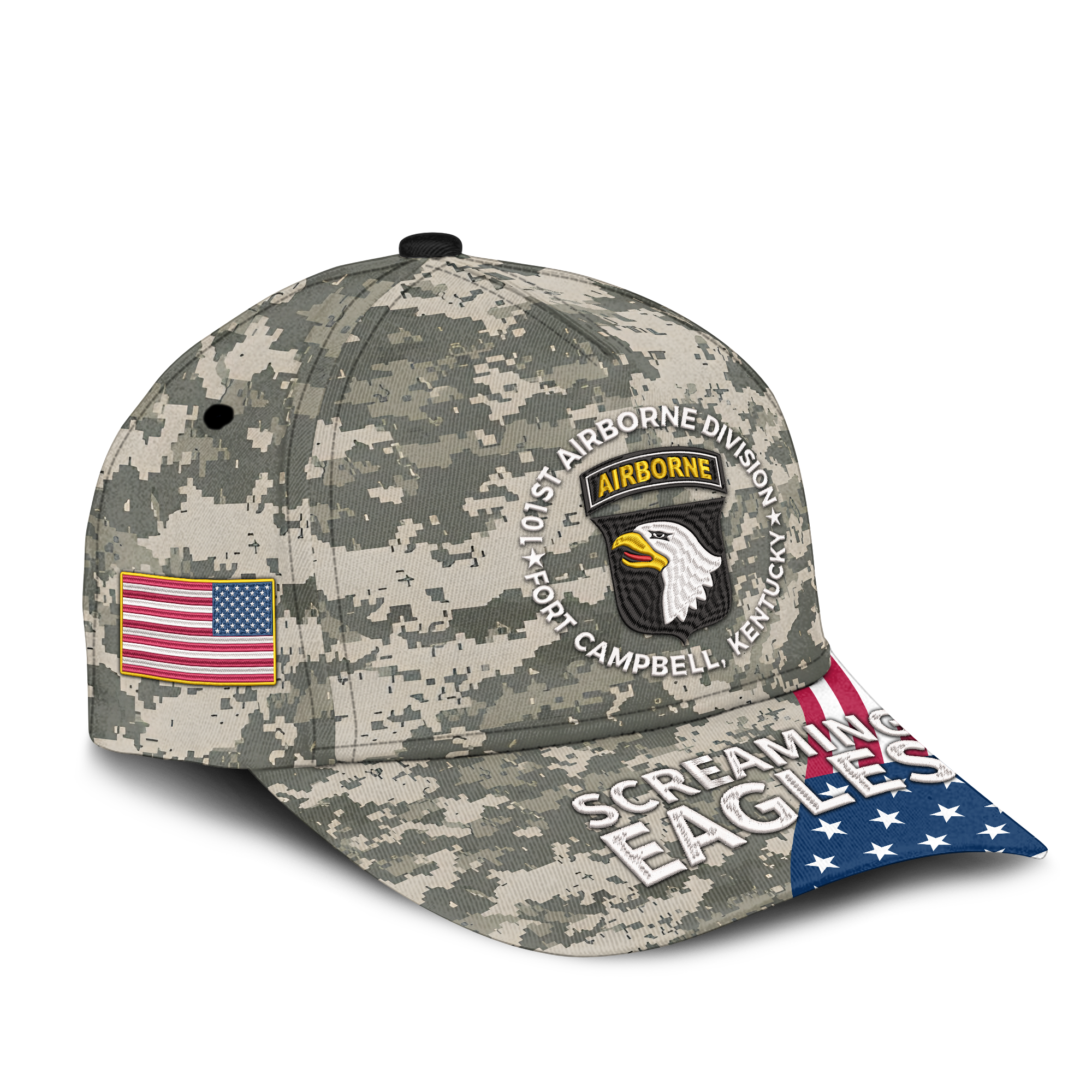 101st Airborne Division Fort Campbell Embroidered & Printed Cap