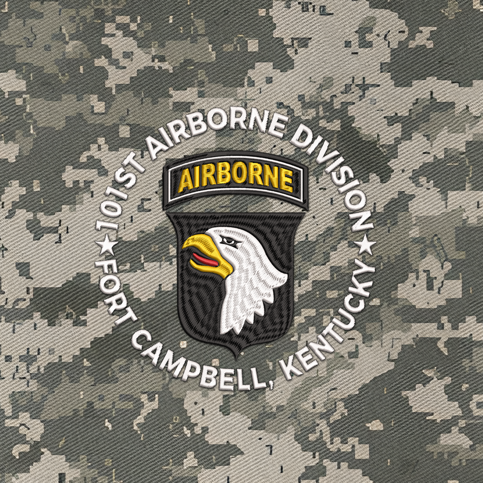 101st Airborne Division Fort Campbell Embroidered & Printed Cap