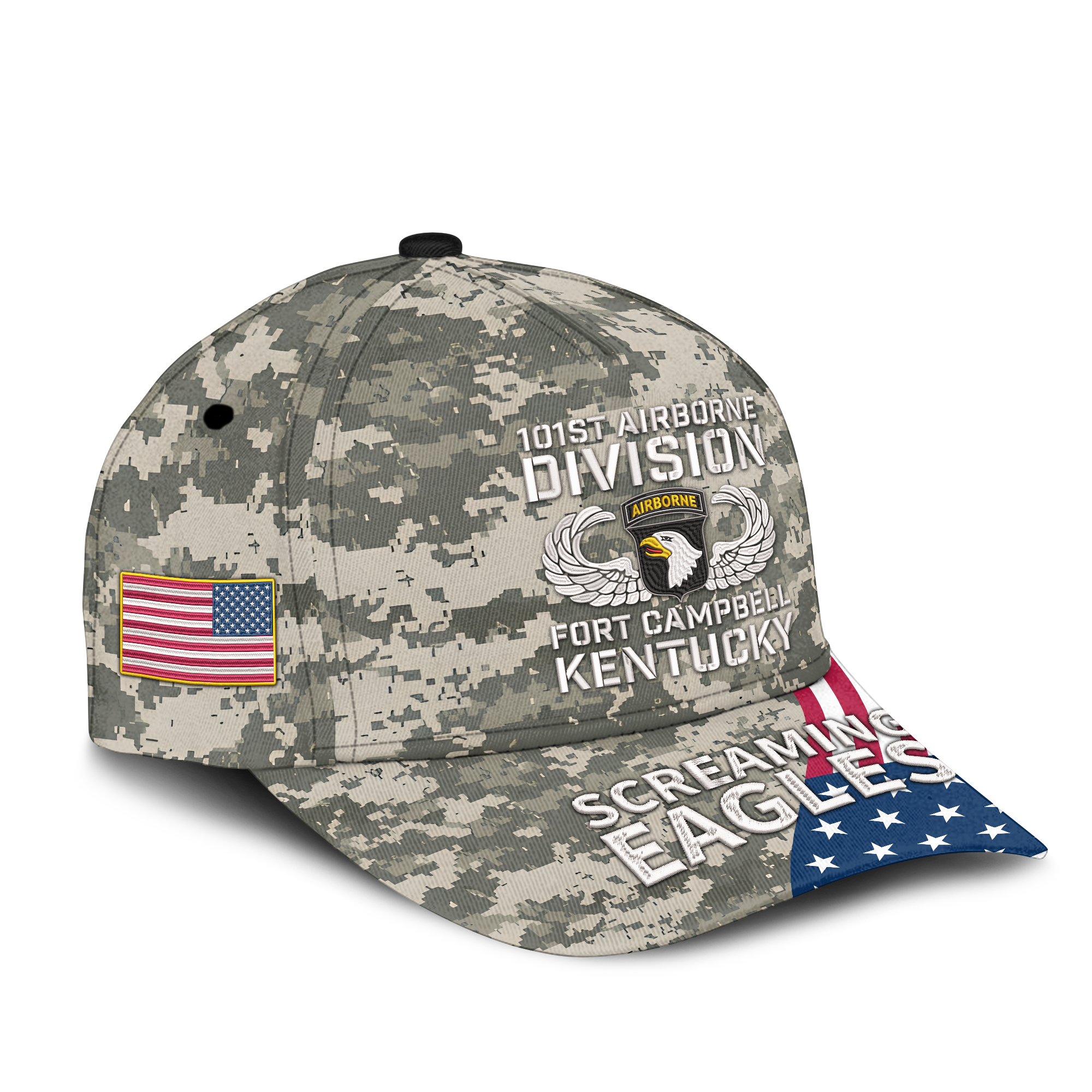 101st Airborne Division Fort Campbell Embroidered & Printed Cap