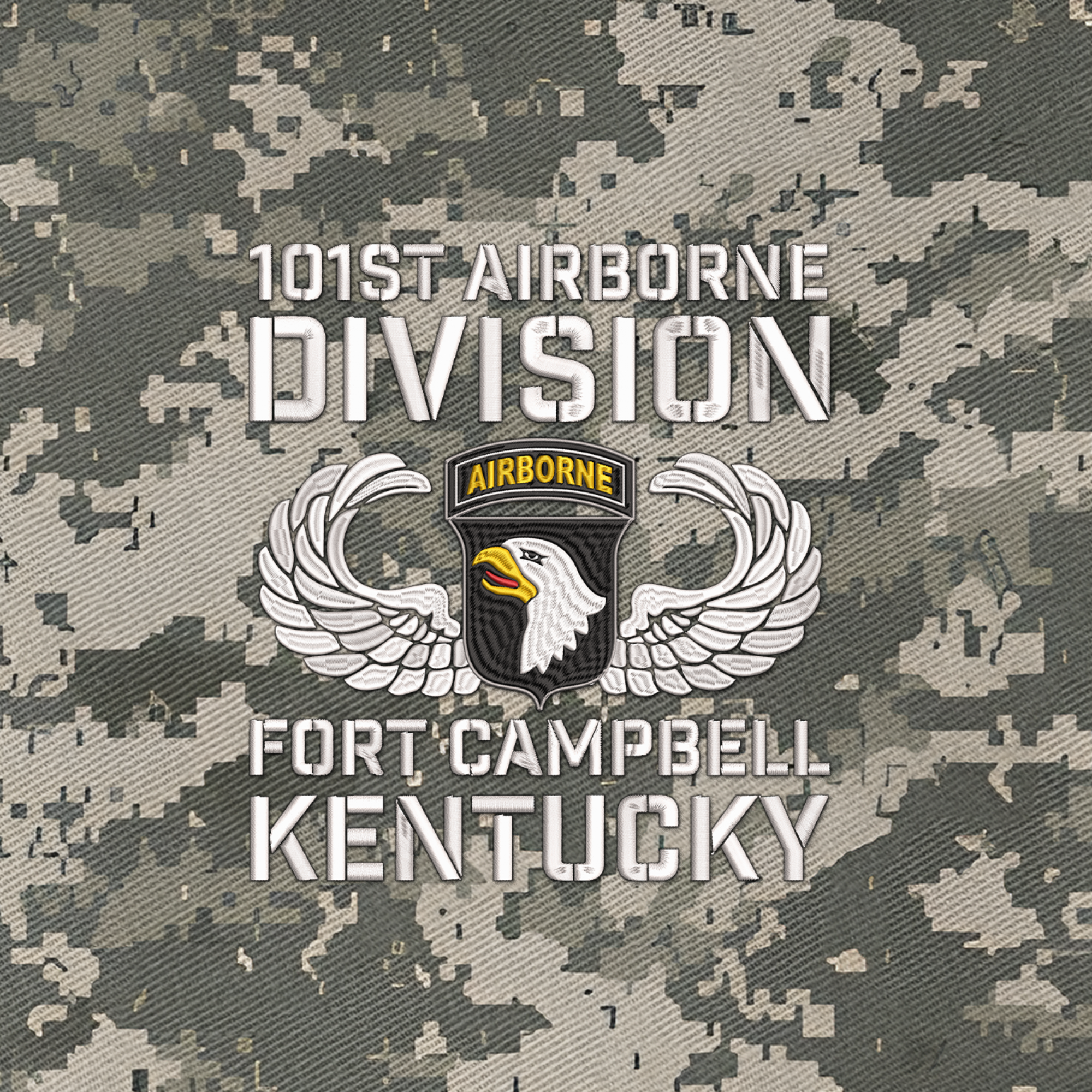 101st Airborne Division Fort Campbell Embroidered & Printed Cap