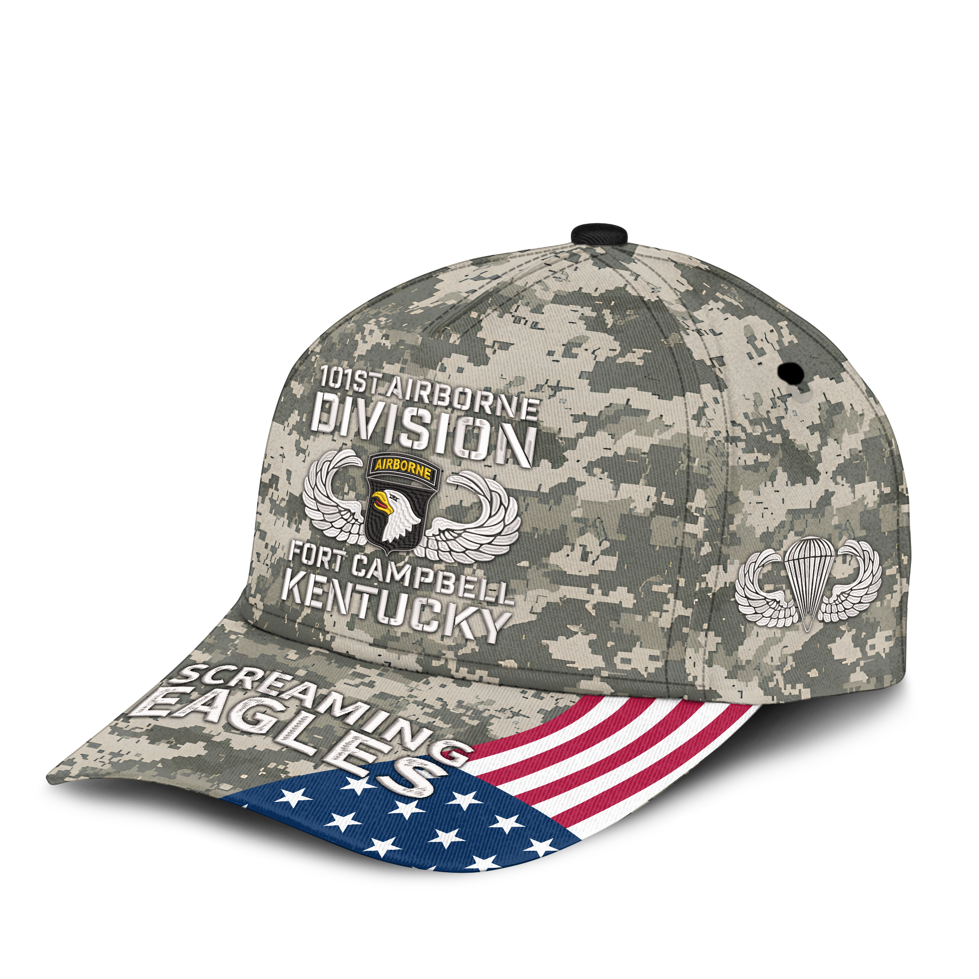 101st Airborne Division Fort Campbell Embroidered & Printed Cap